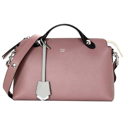 Fendi English Rose Pink Calfskin Leather Medium By The Way